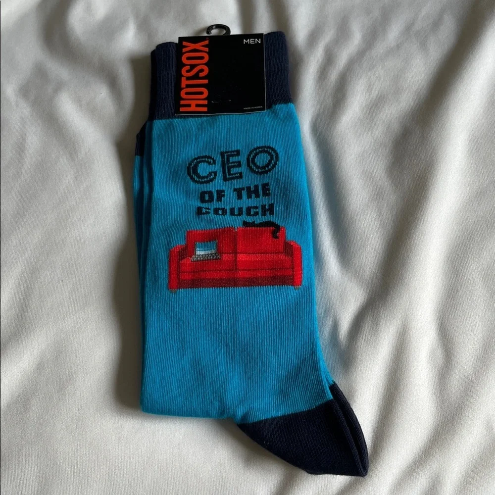 Hot Sox men’s CEO of the Couch socks. Size 10-13. NWT